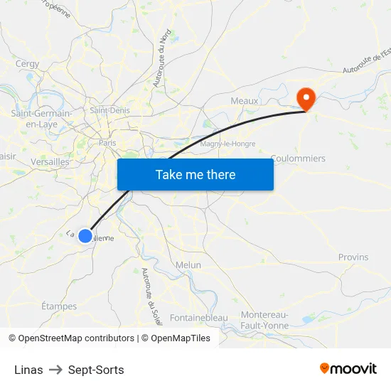 Linas to Sept-Sorts map