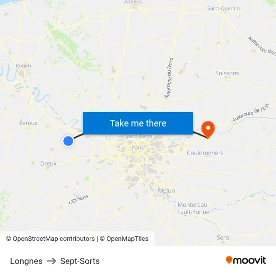 Longnes to Sept-Sorts map