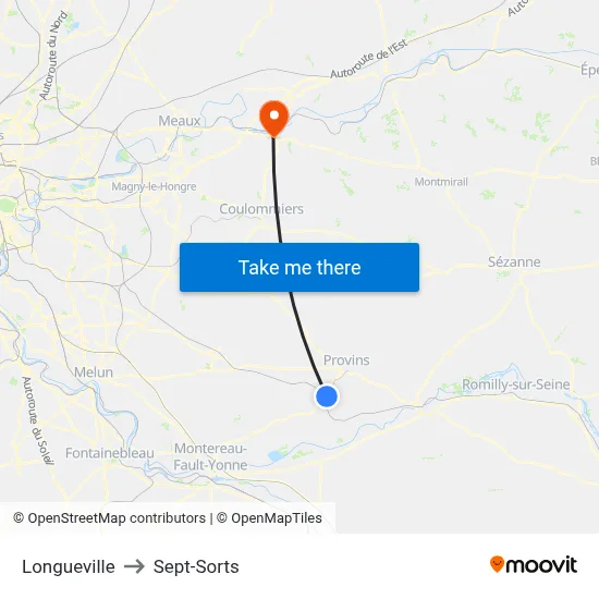 Longueville to Sept-Sorts map