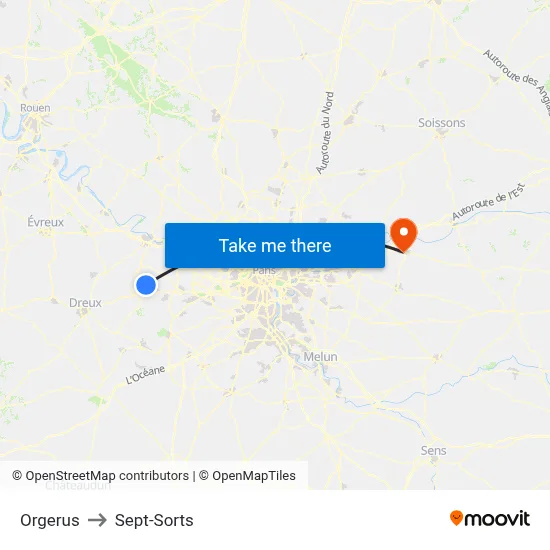 Orgerus to Sept-Sorts map