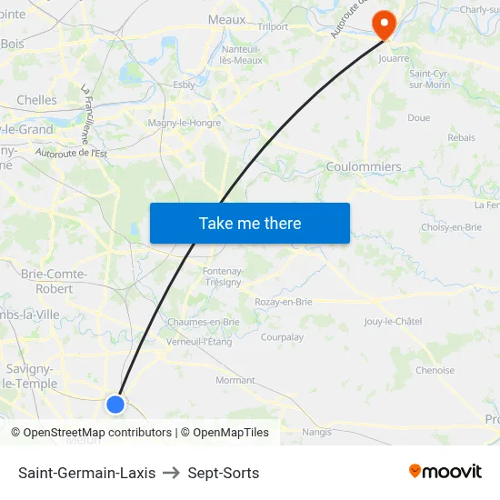 Saint-Germain-Laxis to Sept-Sorts map