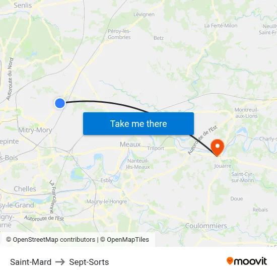 Saint-Mard to Sept-Sorts map