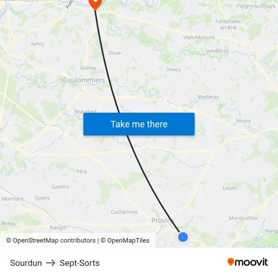 Sourdun to Sept-Sorts map