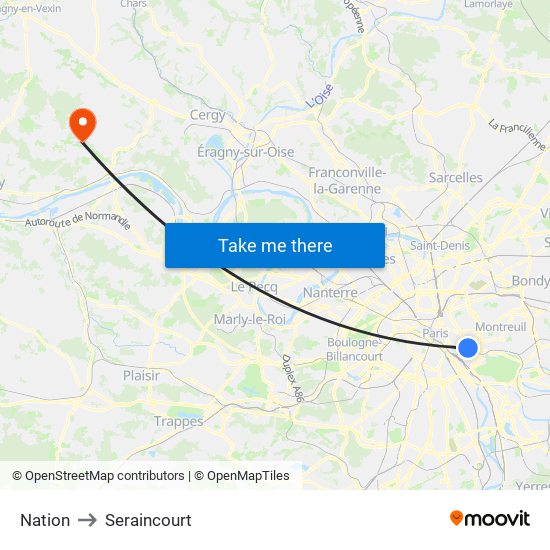 Nation to Seraincourt map