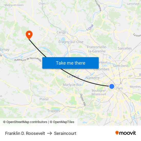 Franklin D. Roosevelt to Seraincourt map