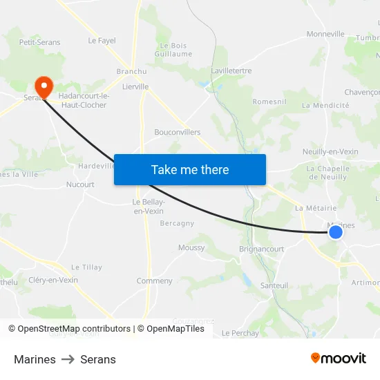 Marines to Serans map