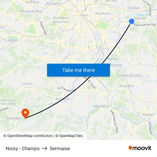 Noisy - Champs to Sermaise map