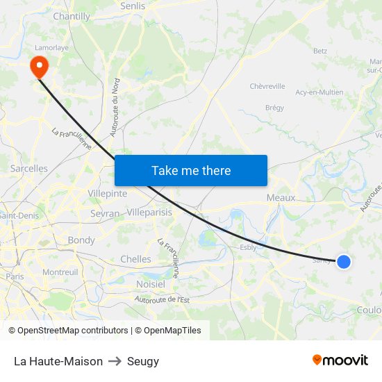 La Haute-Maison to Seugy map