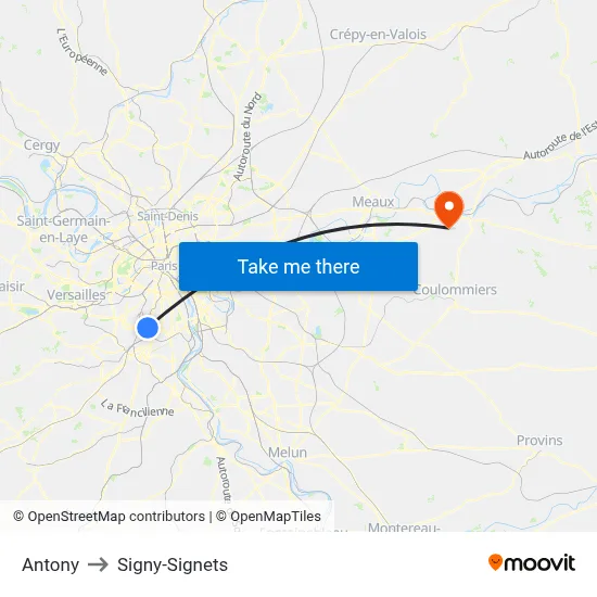 Antony to Signy-Signets map