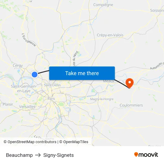 Beauchamp to Signy-Signets map