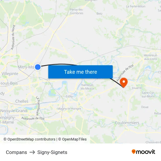 Compans to Signy-Signets map