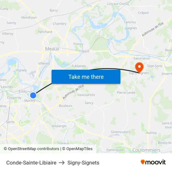 Conde-Sainte-Libiaire to Signy-Signets map