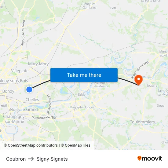 Coubron to Signy-Signets map