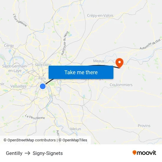 Gentilly to Signy-Signets map