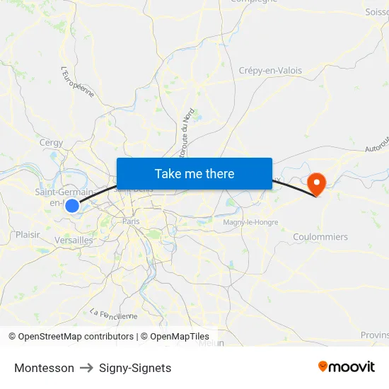 Montesson to Signy-Signets map