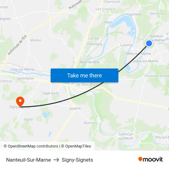 Nanteuil-Sur-Marne to Signy-Signets map