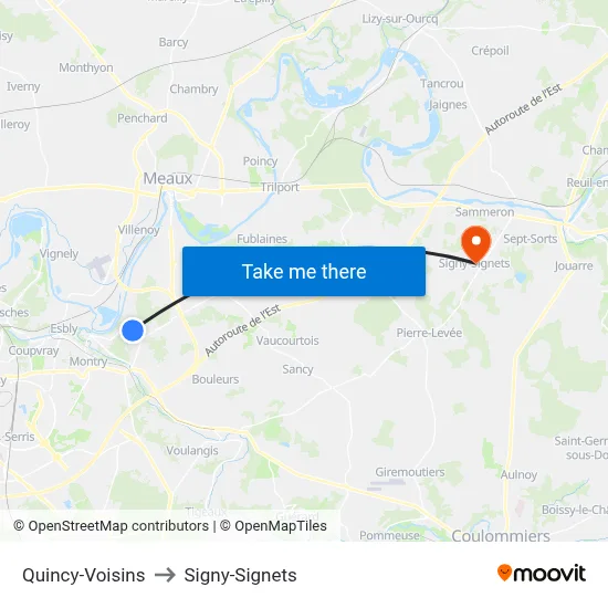Quincy-Voisins to Signy-Signets map