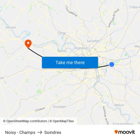 Noisy - Champs to Soindres map