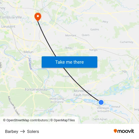 Barbey to Solers map