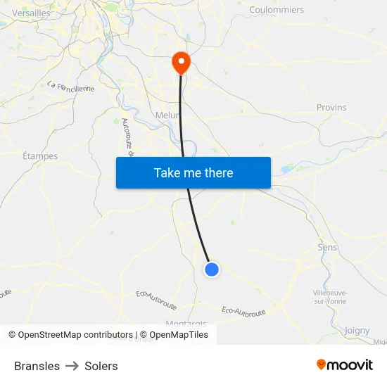 Bransles to Solers map