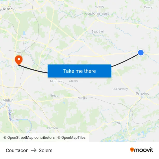 Courtacon to Solers map