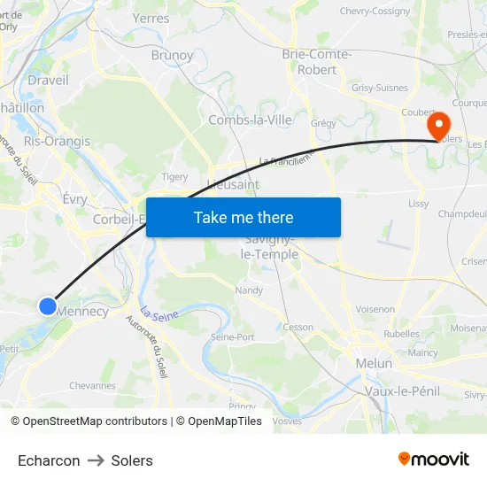 Echarcon to Solers map