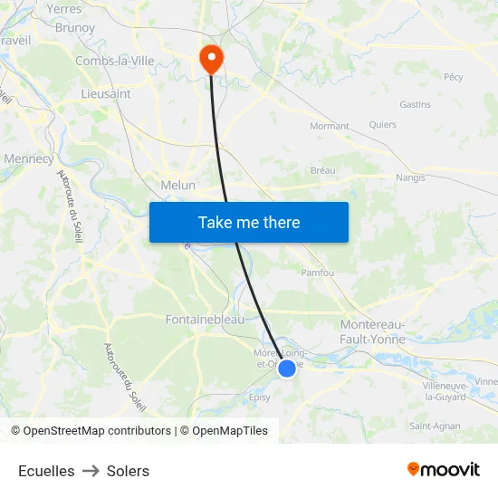 Ecuelles to Solers map