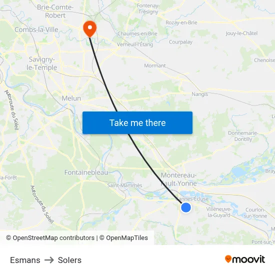 Esmans to Solers map