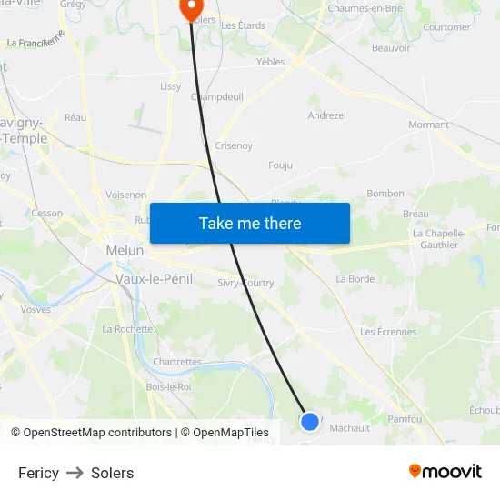 Fericy to Solers map