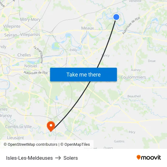 Isles-Les-Meldeuses to Solers map