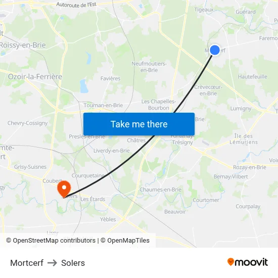 Mortcerf to Solers map