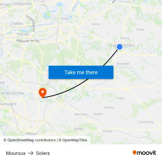 Mouroux to Solers map
