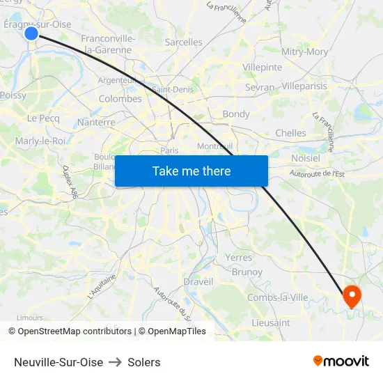 Neuville-Sur-Oise to Solers map