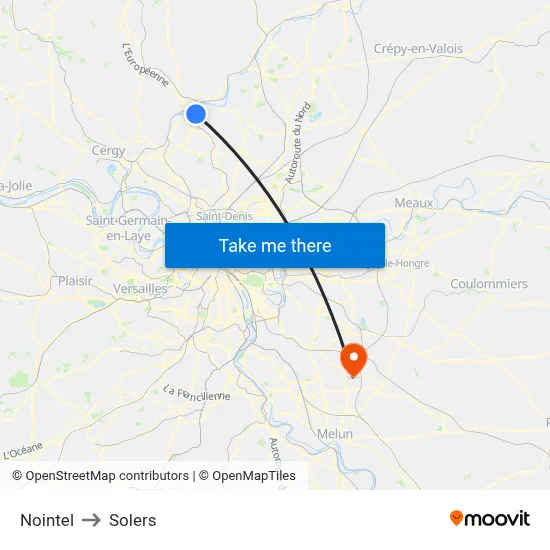Nointel to Solers map