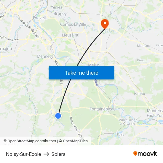 Noisy-Sur-Ecole to Solers map