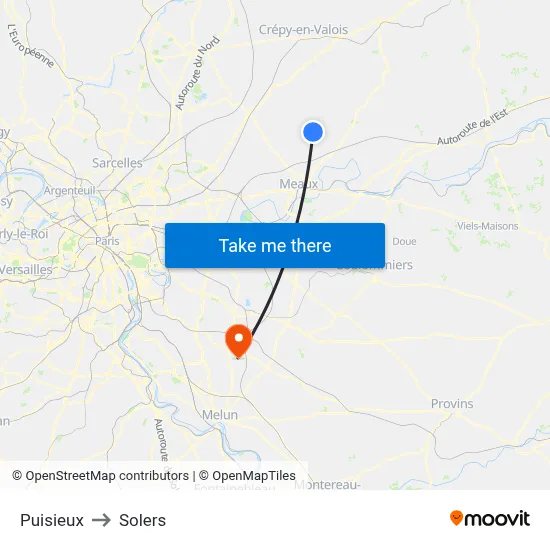 Puisieux to Solers map
