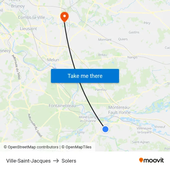 Ville-Saint-Jacques to Solers map