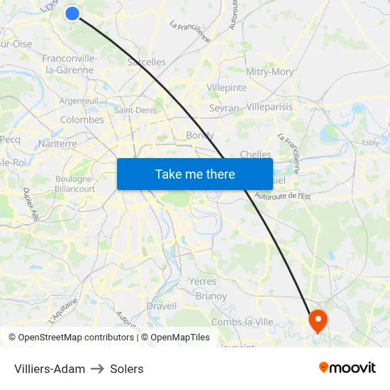 Villiers-Adam to Solers map
