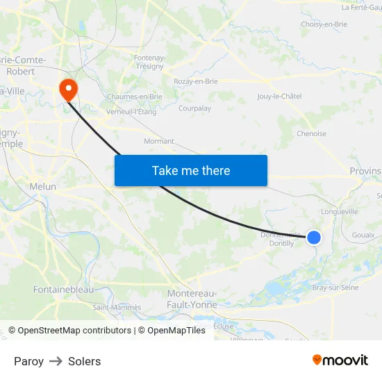 Paroy to Solers map