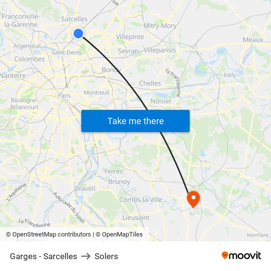 Garges - Sarcelles to Solers map