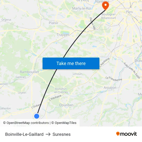 Boinville-Le-Gaillard to Suresnes map