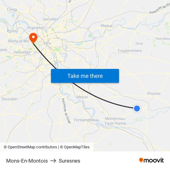 Mons-En-Montois to Suresnes map