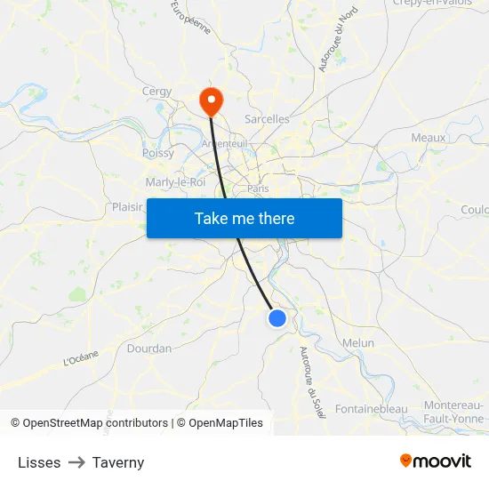 Lisses to Taverny map