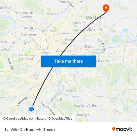 La Ville-Du-Bois to Thieux map