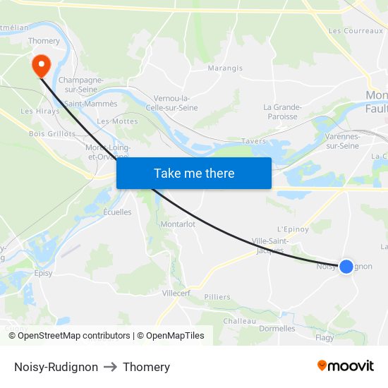 Noisy-Rudignon to Thomery map