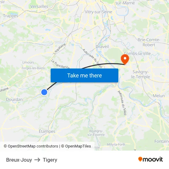 Breux-Jouy to Tigery map