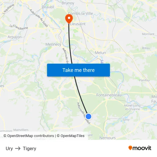 Ury to Tigery map