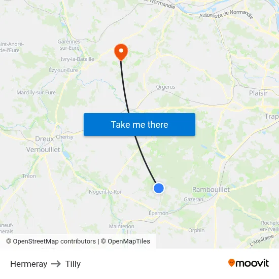 Hermeray to Tilly map