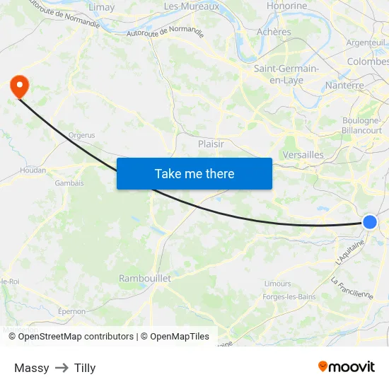 Massy to Tilly map