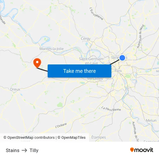 Stains to Tilly map